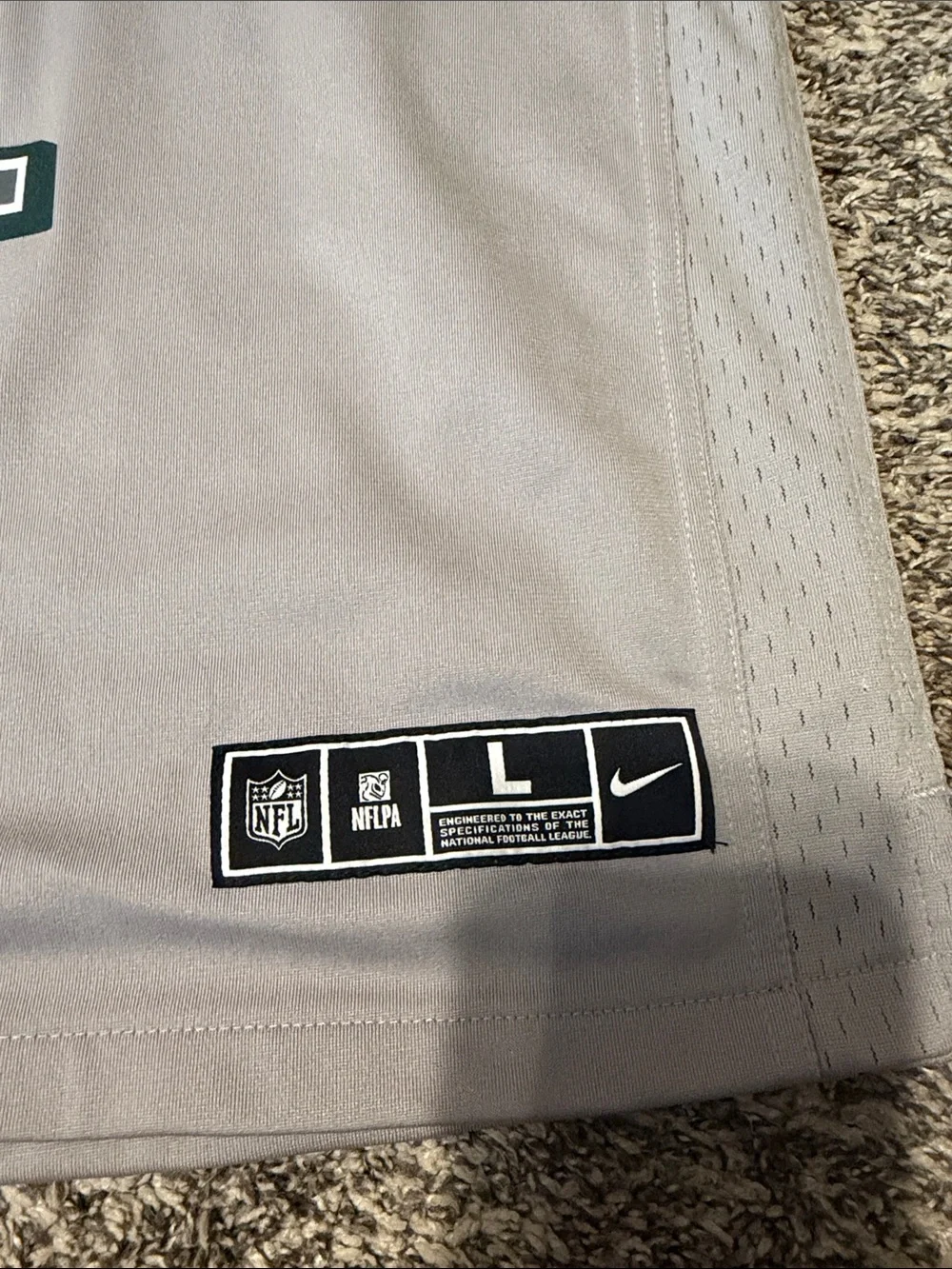 Nike Gray Philadelphia Eagles Nike Jersey